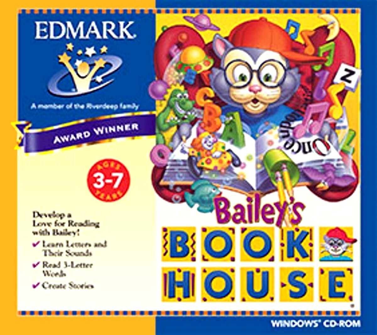 Bailey's Book House Ages 3-7 Develop Love for Reading PC Windows Sealed New