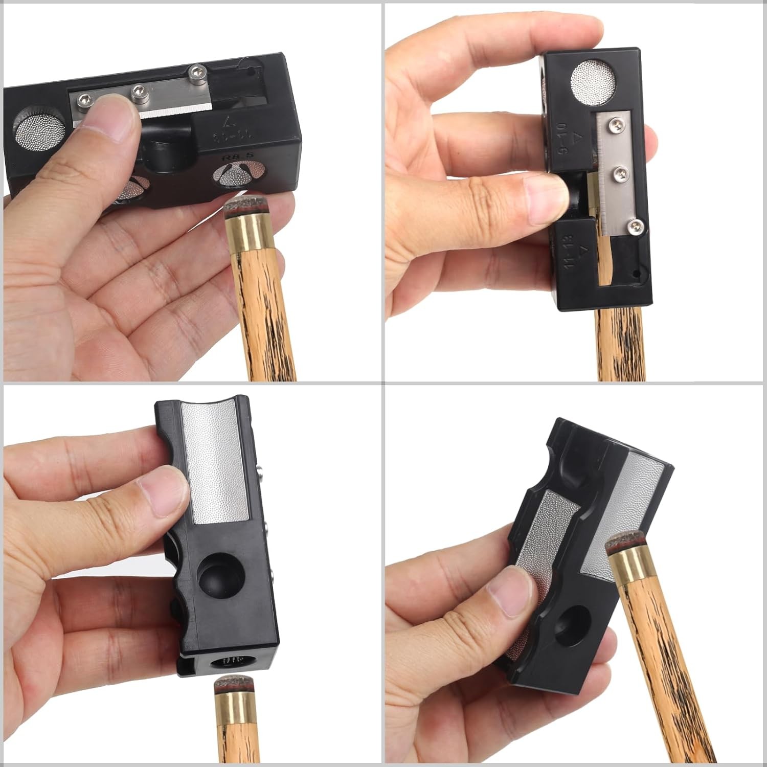 Pool Cue Tips Replacement Kit: 11 in1 Billiards Pool Cue Tip Repair
