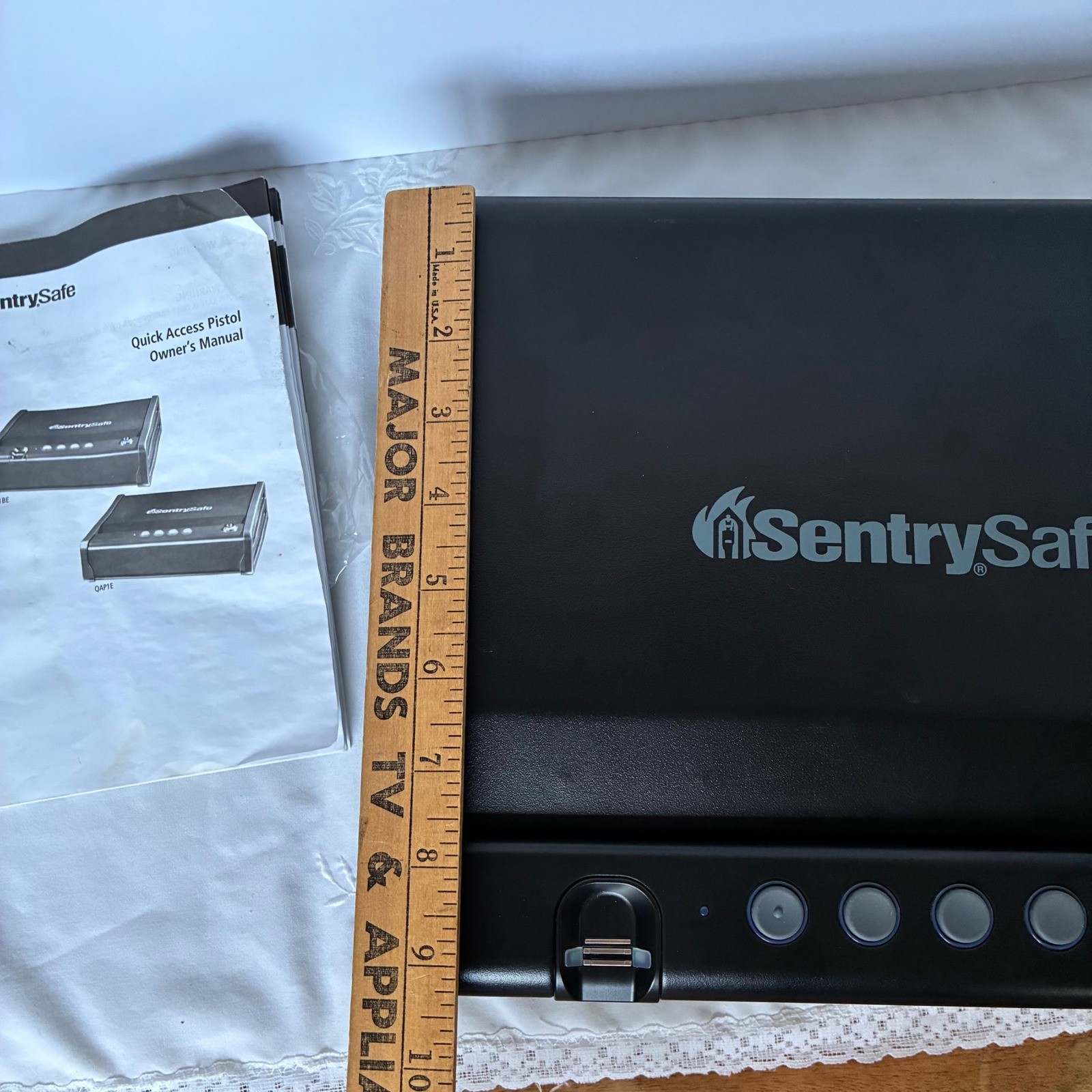 SentrySafe Quick Access Pistol Safe Biometric QAP1BE Digital Keypad Security