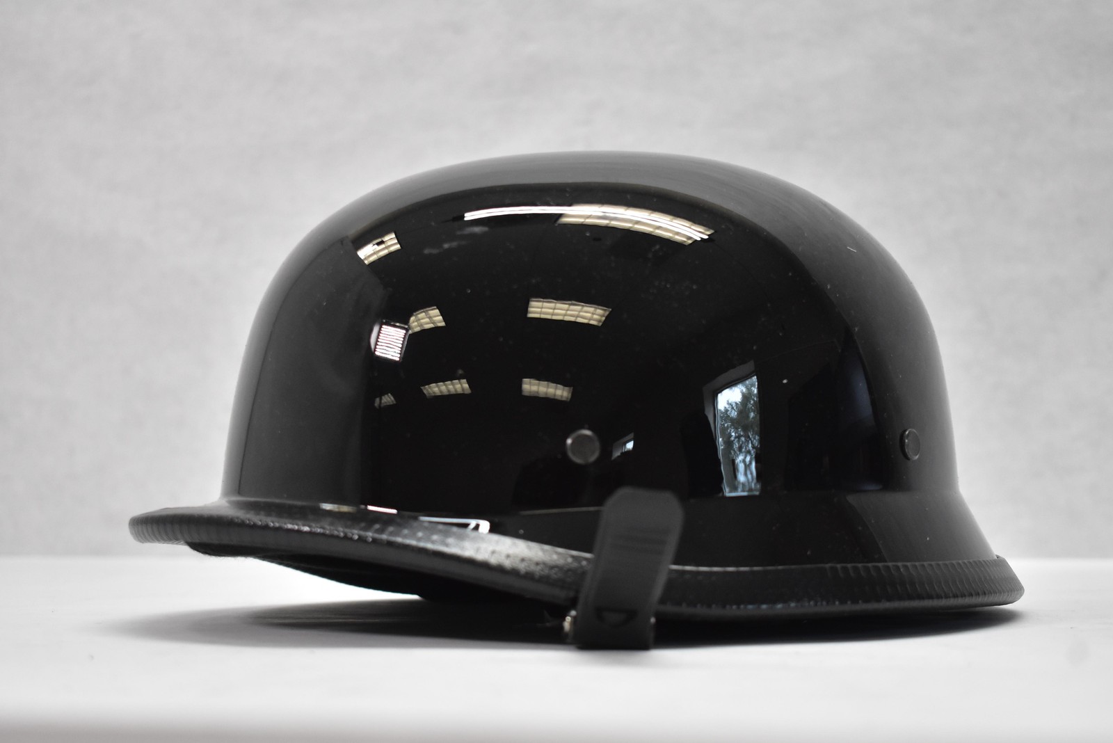 Black Novelty Motorcycle Helmet Medium Size Non-Safety Headgear Costume Prop