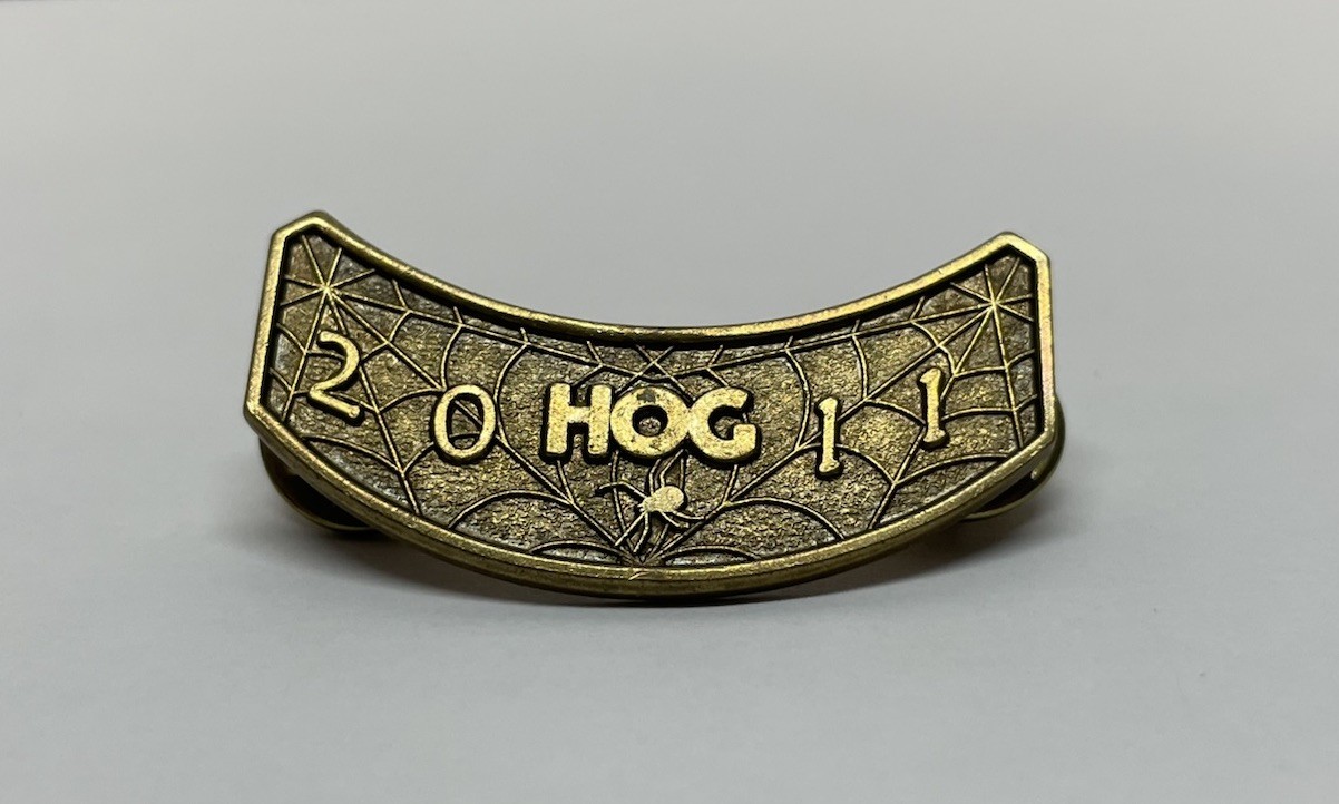 Harley Davidson SPIDER HOG 2011 PIN “HOG” Spiderweb Metal Jacket Hat Pin RARE