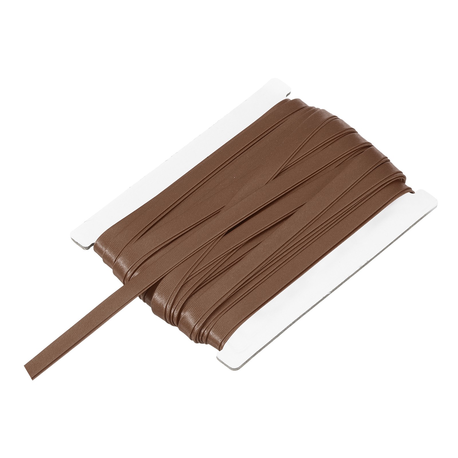 Double Fold Bias Tape 1/3 Inch x 12 Yards Satin Pre-fold Tape Coffee