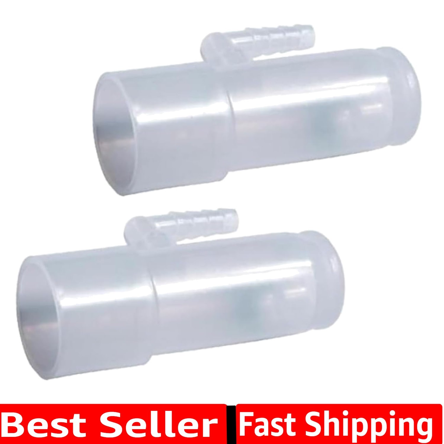 Oxygen Enrichment Adapter, Oxygen Connector. CPAP Tube Adapter- 2pk