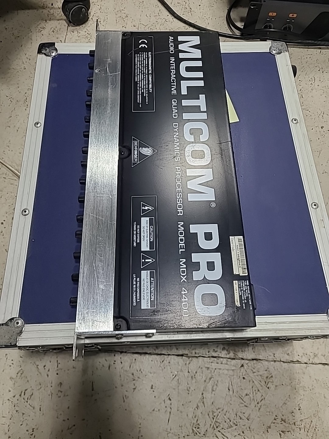 Behringer MDX4400 Multicom Pro Audio Quad Dynamics Processor Tested Works