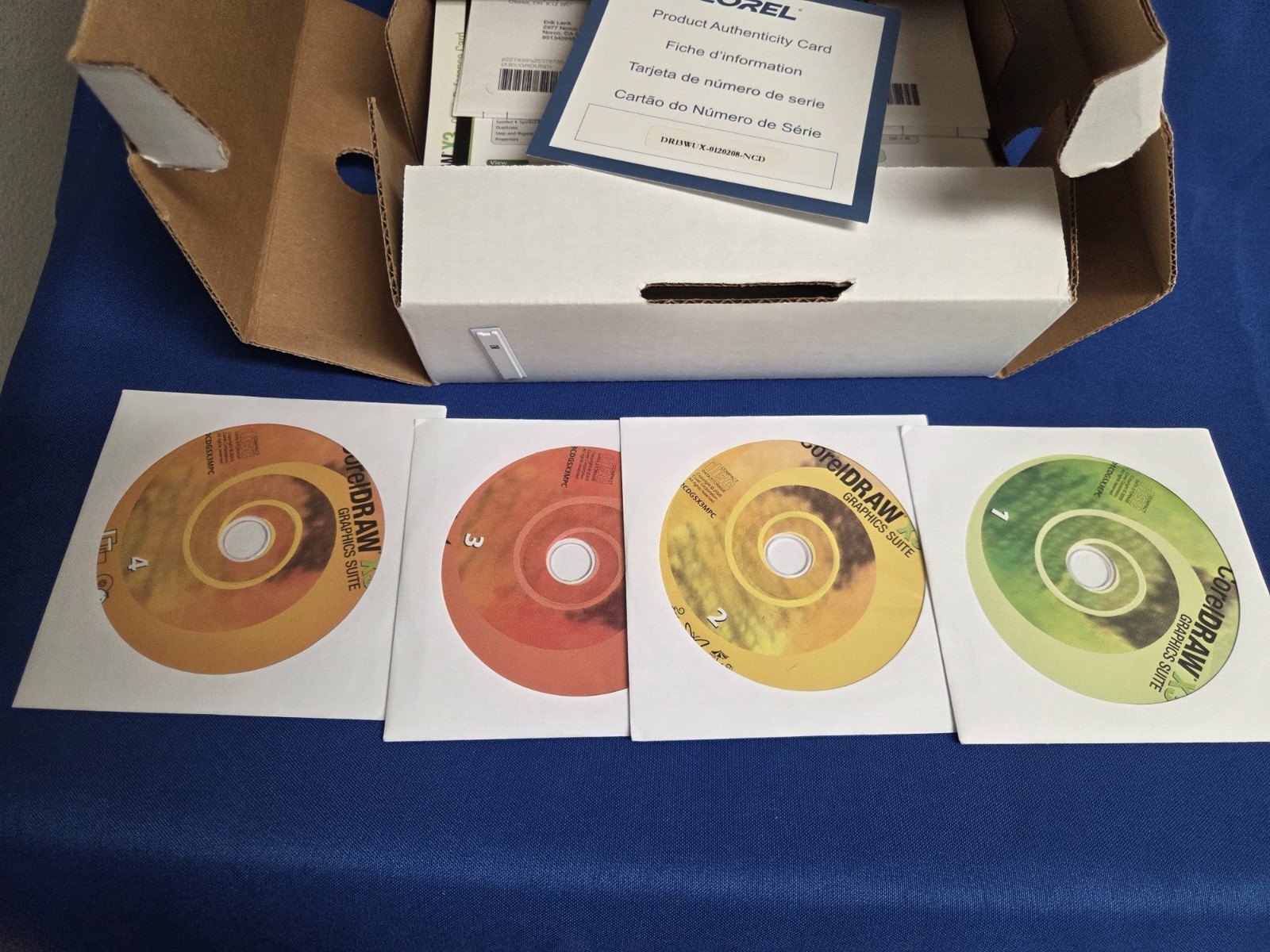 Vintage Corel Draw X3 Graphics Suite 4 CD-ROM NEW