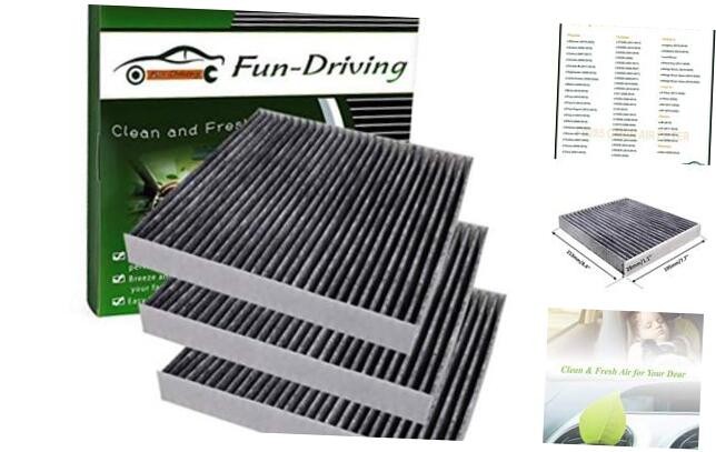 3 Pack FD285 Cabin Air Filter for