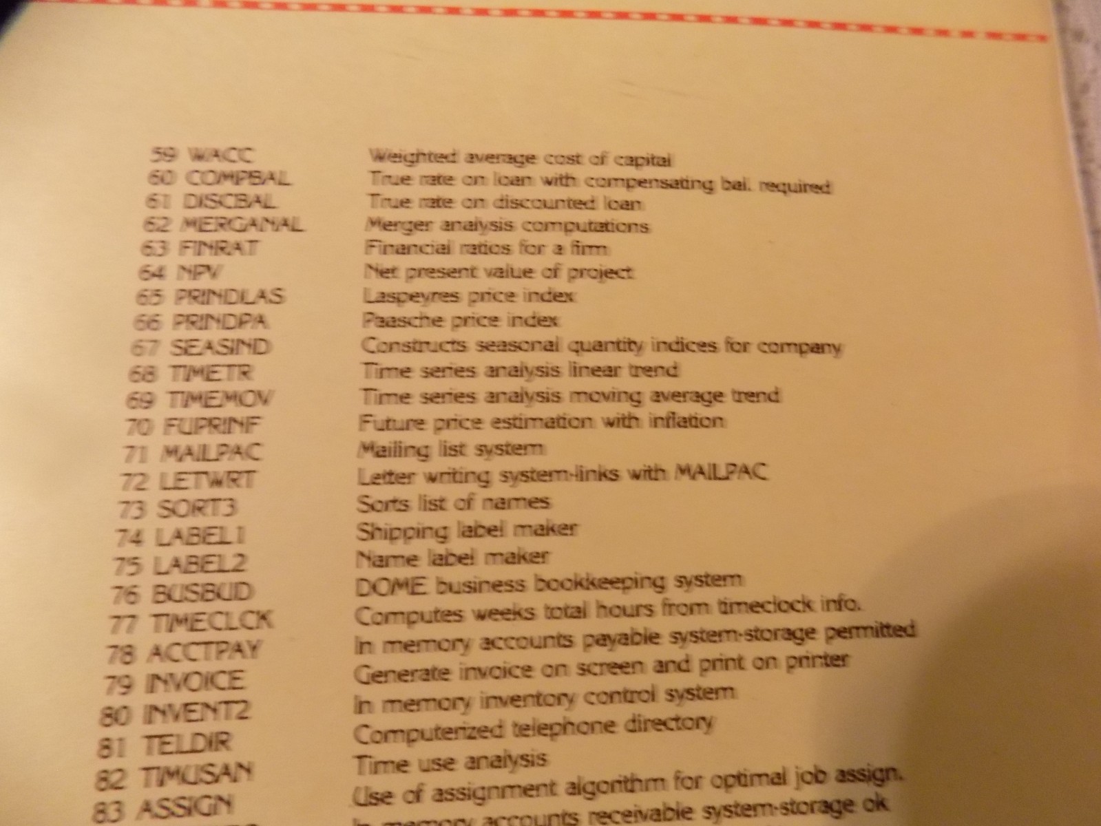 Computronics Business PAC 100 For ATARI 100 Ready to Run Business Programs