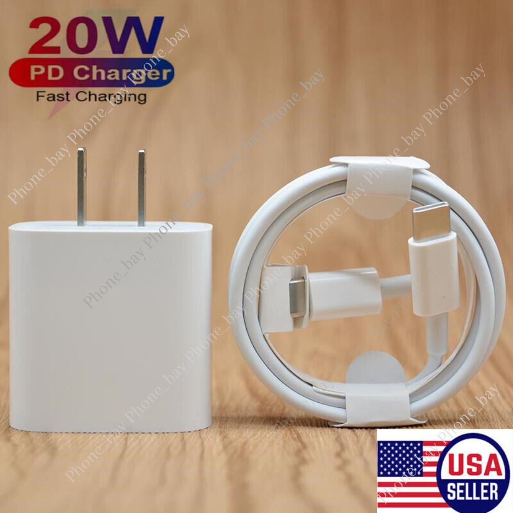 20W USB-C To Type C Power Adapter PD Fast Charge Cable For Samsung iPhone 15Pro