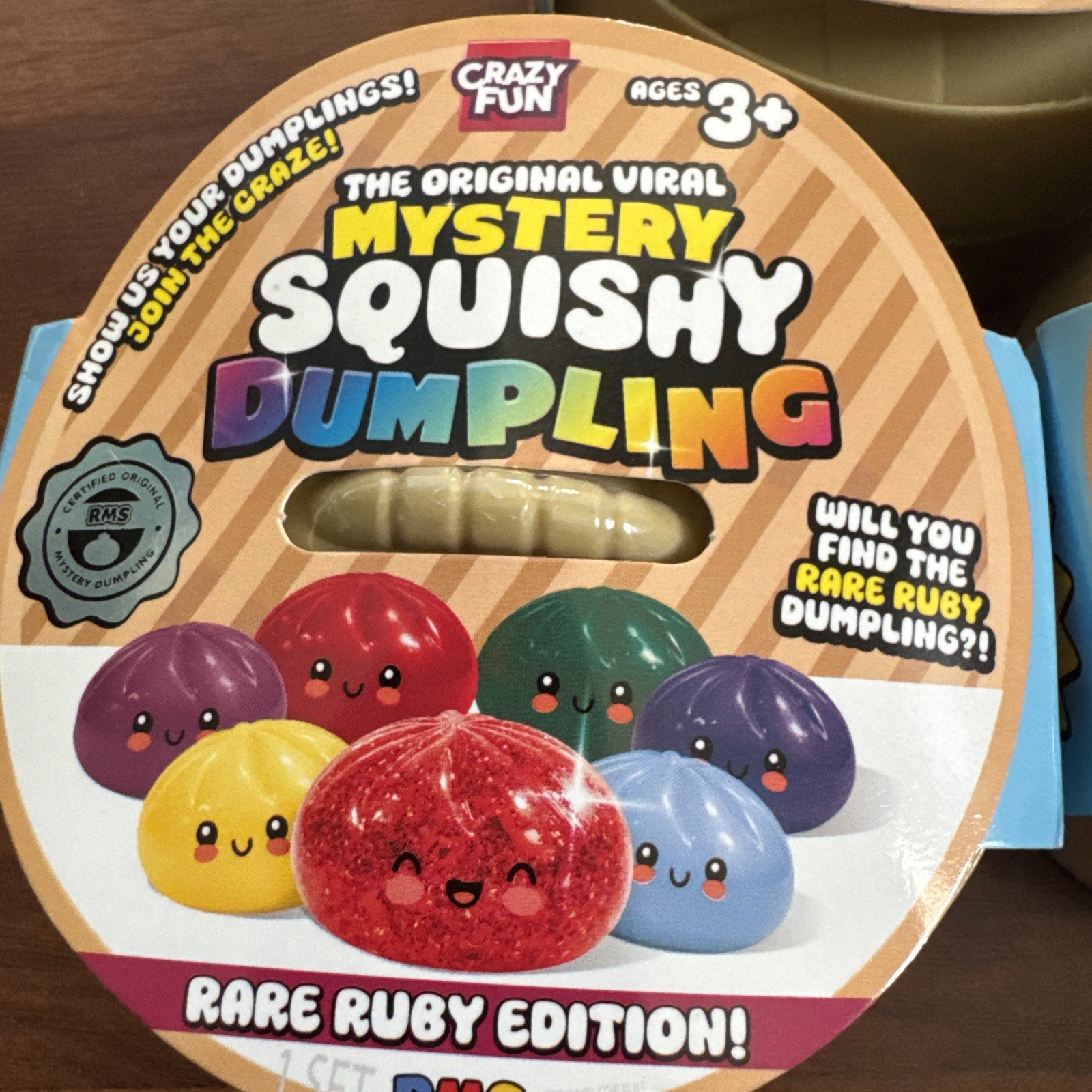 Authentic RMS DUMPLING VIRAL Mystery Dumpling Rare Ruby Edition Squishy TOY NEW
