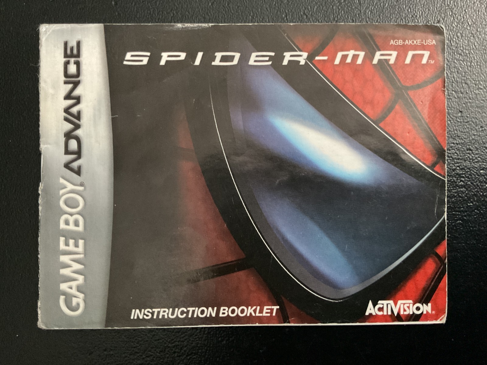 Spider-Man 1 GameBoy Advance GBA Instruction Manual Only