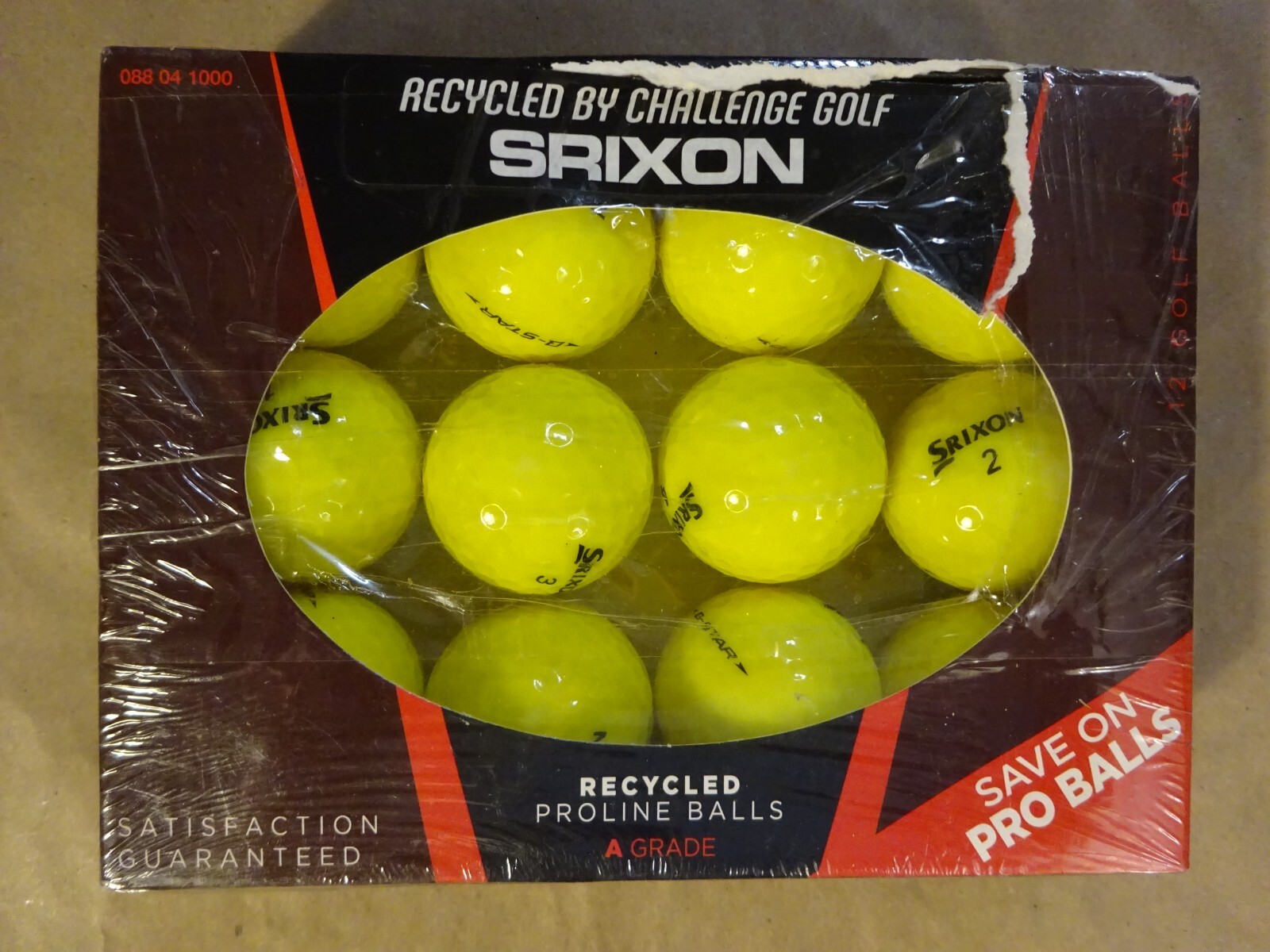 Srixon Dozen 12 Recycled Proline A Grade Challenge Golf  Balls - Yellow