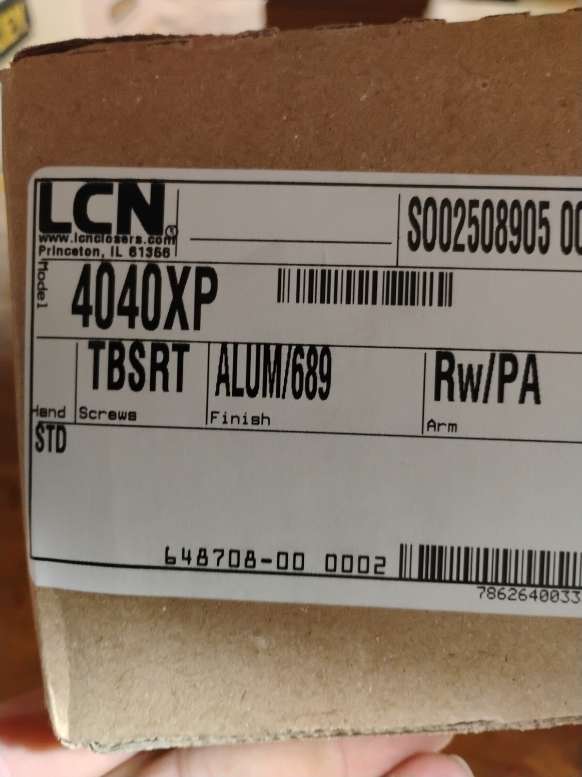 NEW LCN 4040XP Heavy Duty Aluminum Door Closer