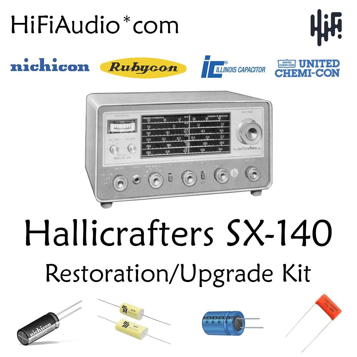 Hallicrafters SX140 radio Restoration kit repair service recap capacitor rebuild
