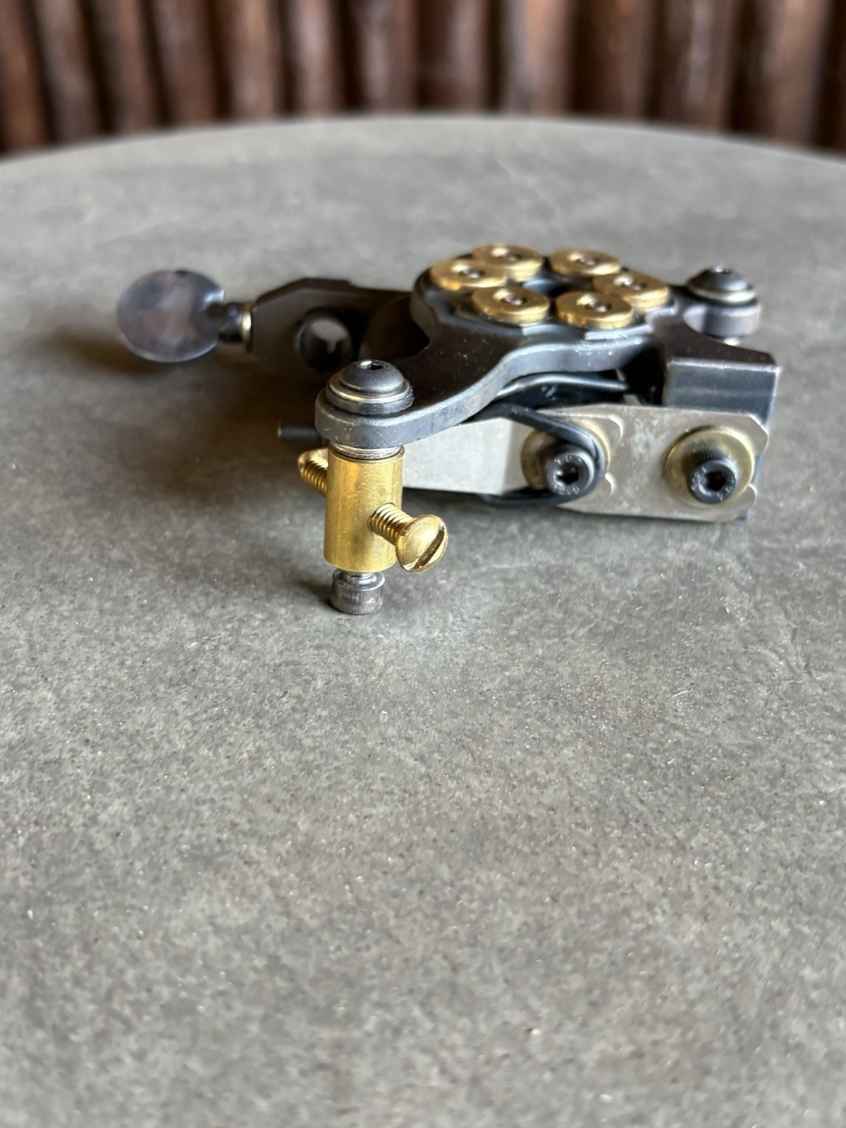 Blued Steel Coil Tattoo Machine Dial Revolver