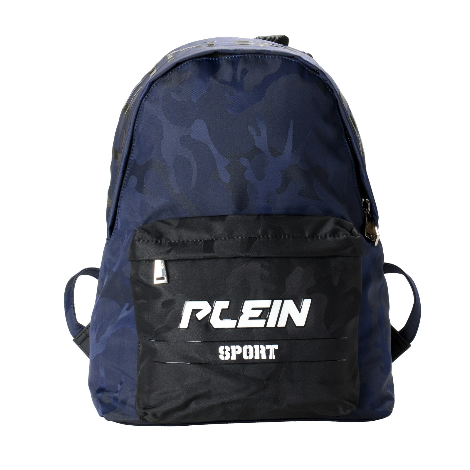 Plein Sport Unisex Military Print Navy Blue "ZAINO EASTPAK" Backpack Bag