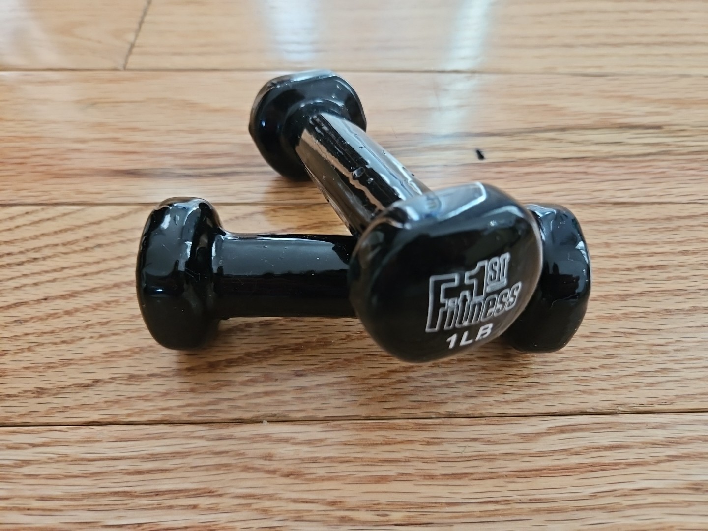 Dumbbells Hand Weights Set of 2 - Vinyl Coated Exercise & Fitness Dumbbell Black