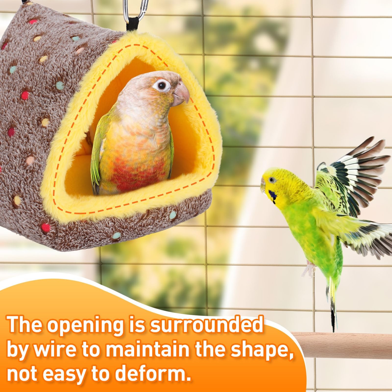Medium Winter Warm Bird Nest for Cage - Comfortable Bed with