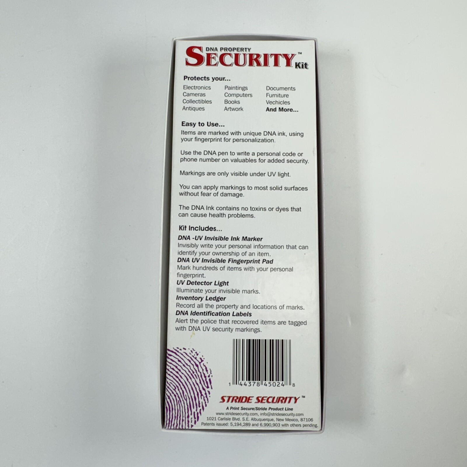 Stride Security DNA Property Security Kit
