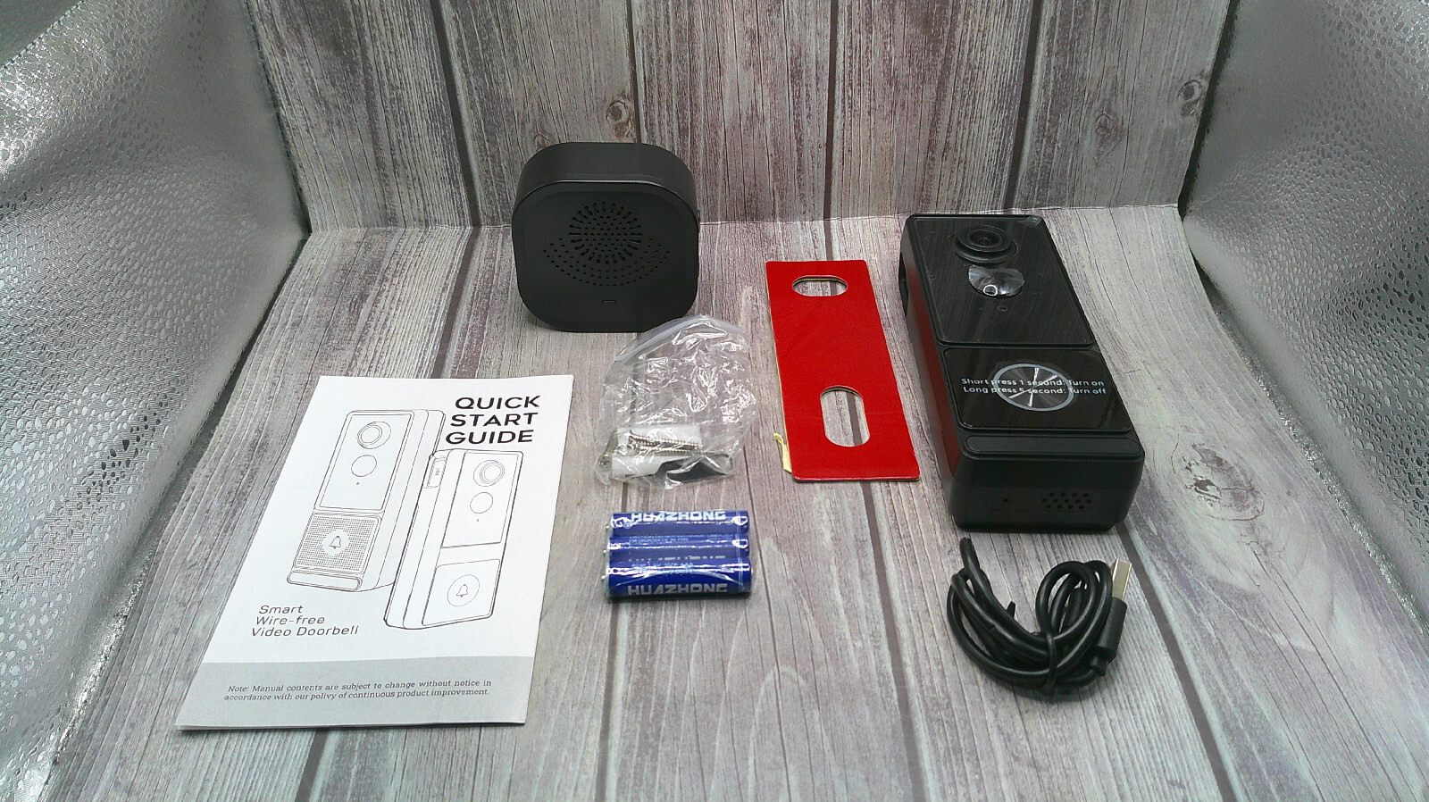 Smart Home Video Doorbell - Battery-Powered