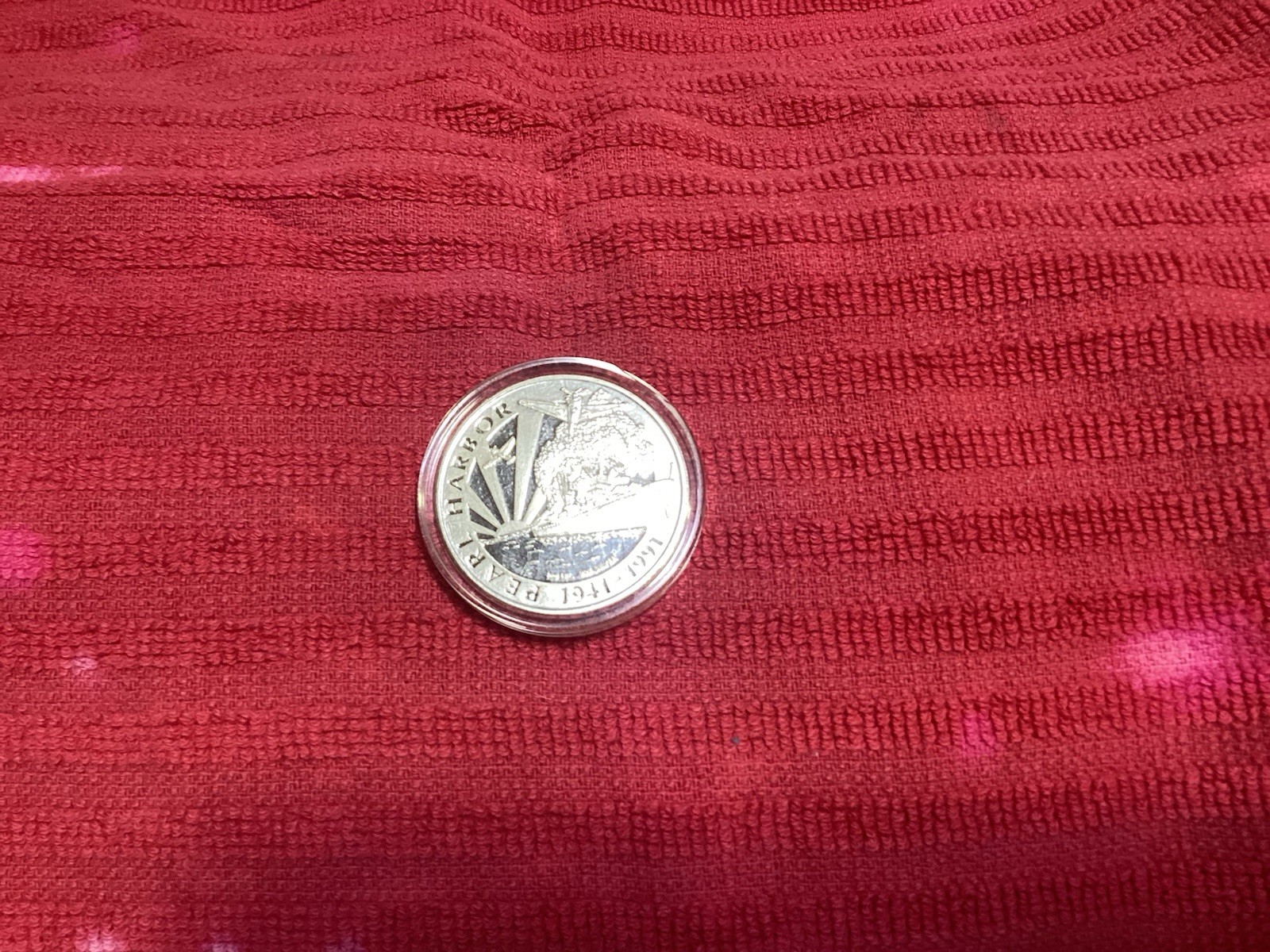 1941-1991 50 Years Arizona Memorial Pearl Harbor Silver Dollar Coin