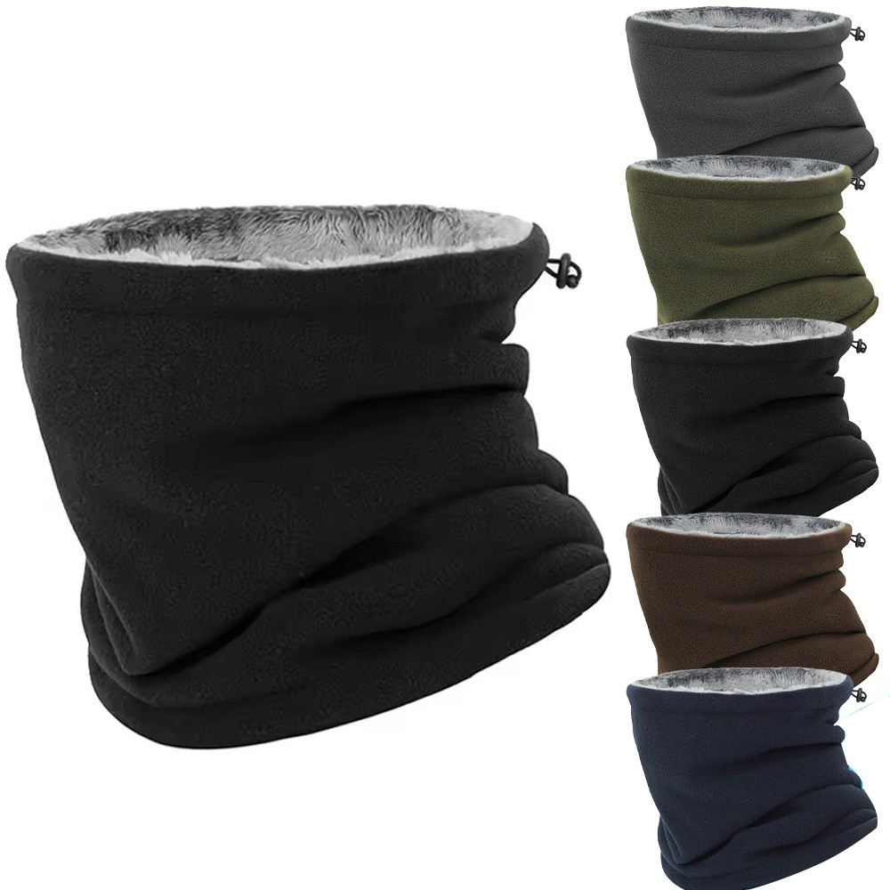 Winter Fleece Neck Gaiter Balaclava Ski Face Mask Windproof Warmer Bandana Scarf