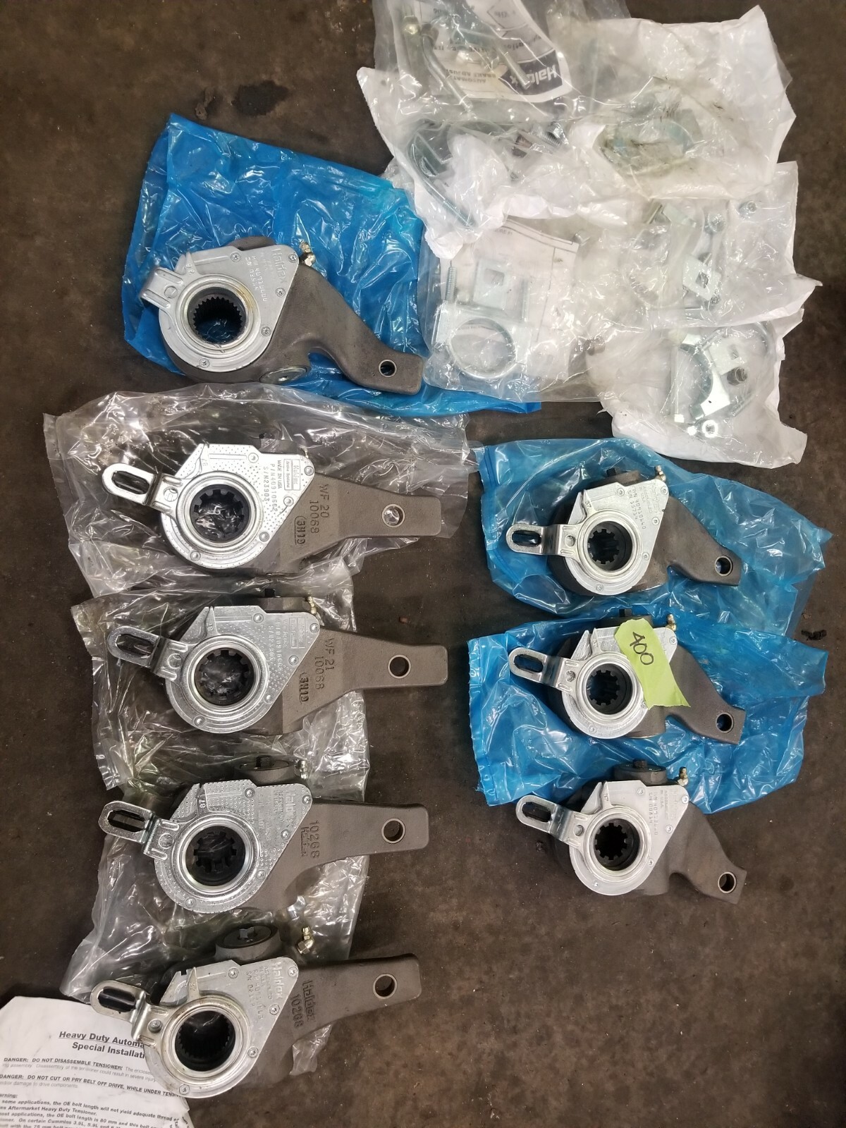 Slack Adjusters - (1) 40910660, (2) 40910662, (2) 40910658, & (3) 40910600