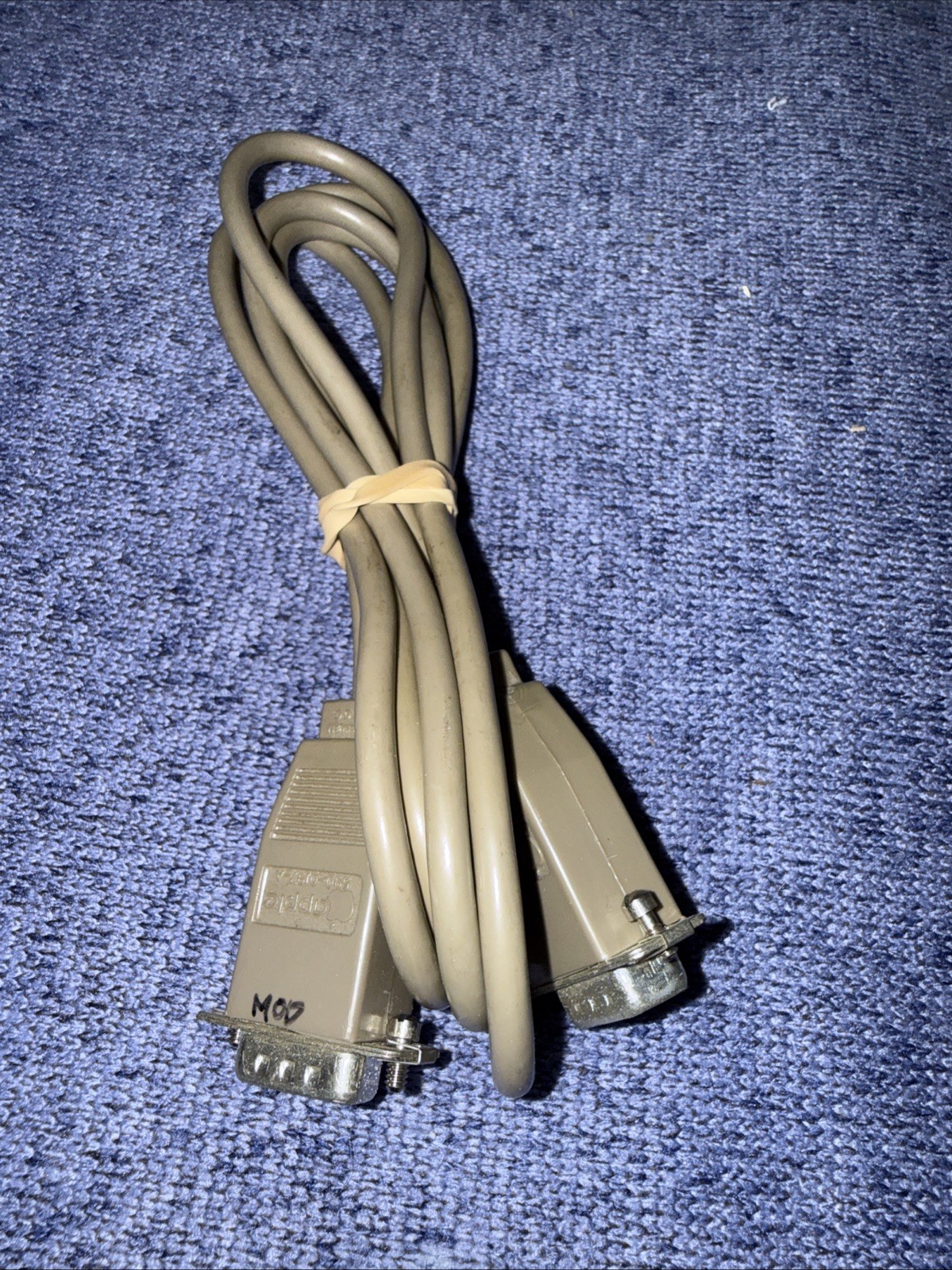 Apple Macintosh Era 590-0917-A  9PIN/9PIN Cable 6 ft Grey Vintage OEM