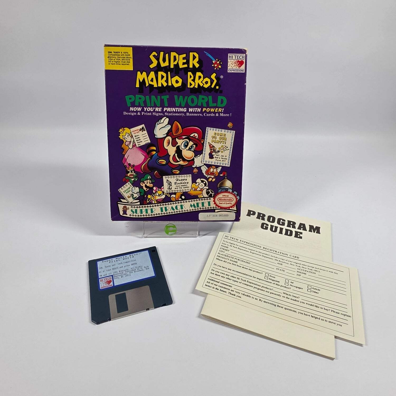 Hi Tech Expressions Super Mario Bros. Print World Software Program