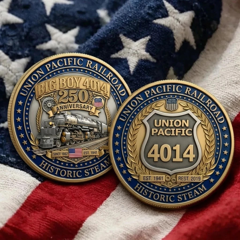 America 250th Anniversary Union Pacific Big Boy 4014 Coin CB1275
