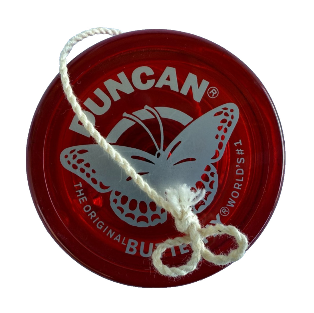 Vintage Duncan Original Butterfly Yo-yo Red 2 1/4 in Diameter New String