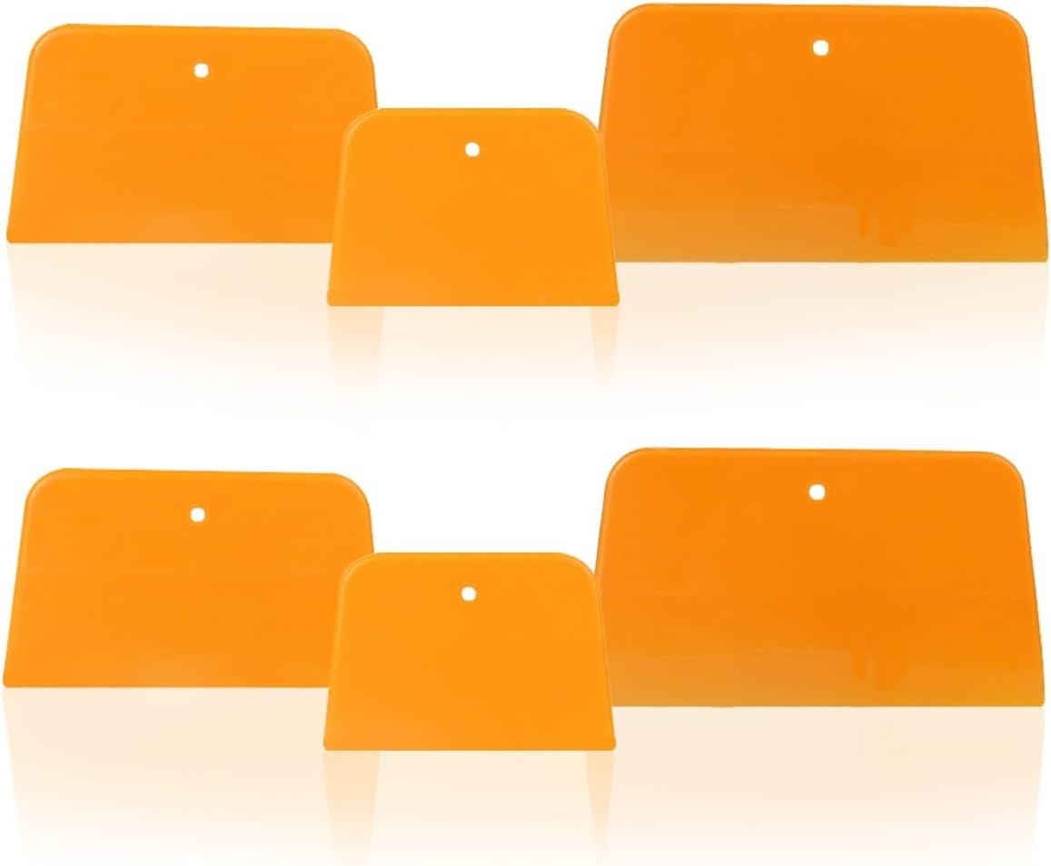 Car Body Filler Spreaders, 4, 5, & 6 Inch Automotive Body Fillers Reusable Hard