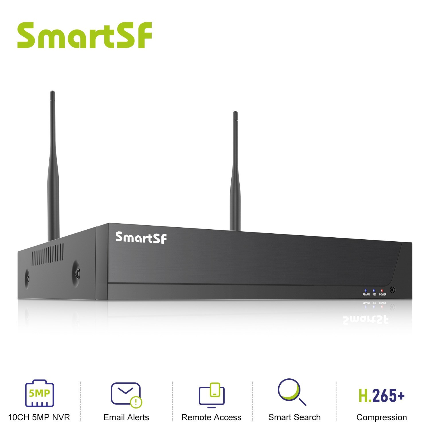10CH 5MP NVR IP Network Security Video Recorder H.265+ Remote APP