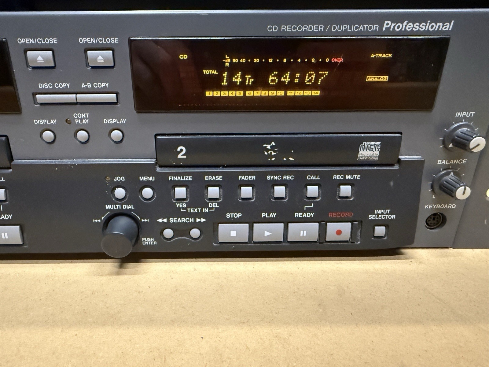 Tascam CD-RW402 Professional Vintage Two-Deck Rewriteable Recorder Duplicator