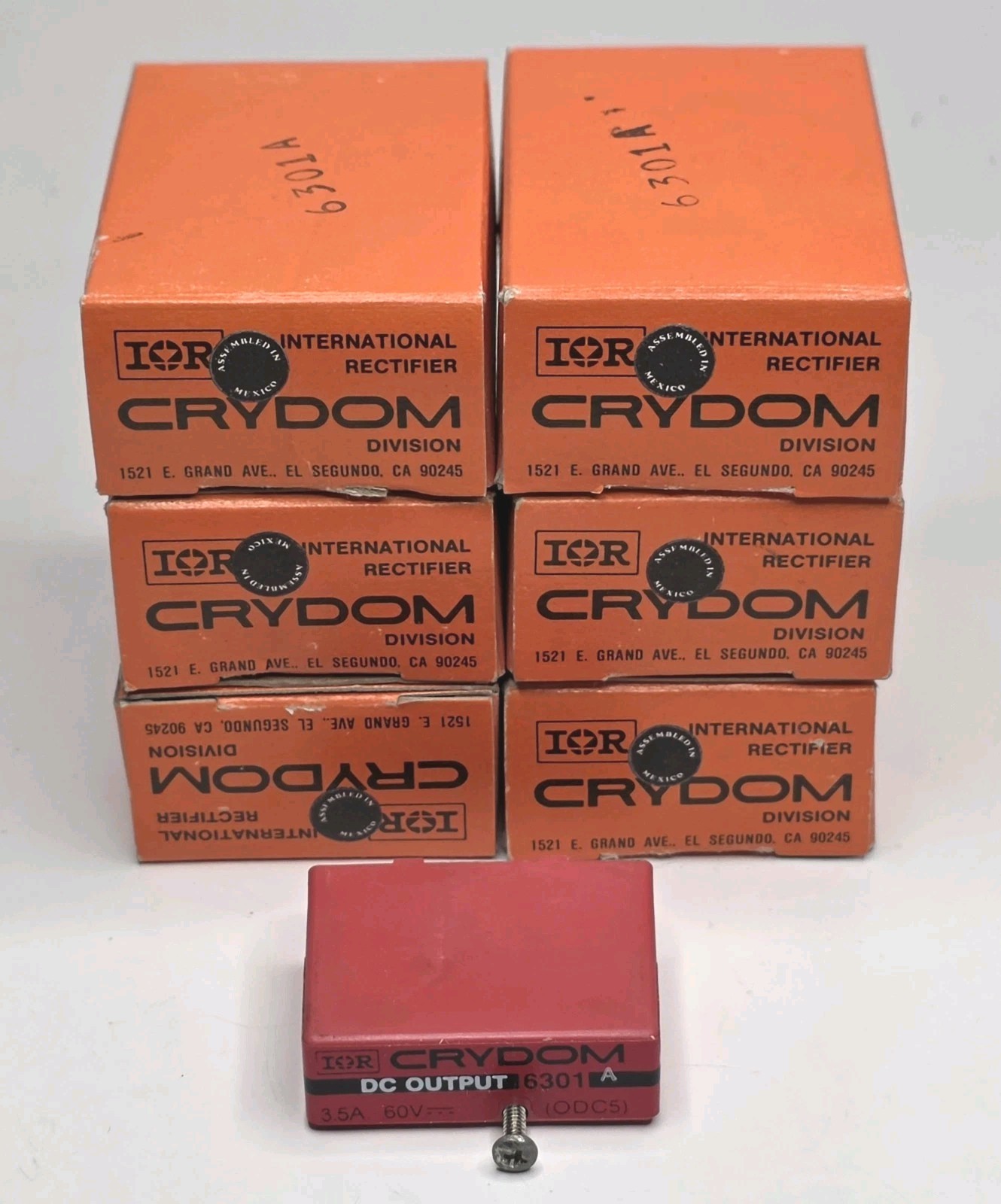 CRYDOM 6301A  Solid State Output Relay 3.0A 60 VDC DC Output (ODC5) New Lot of 6