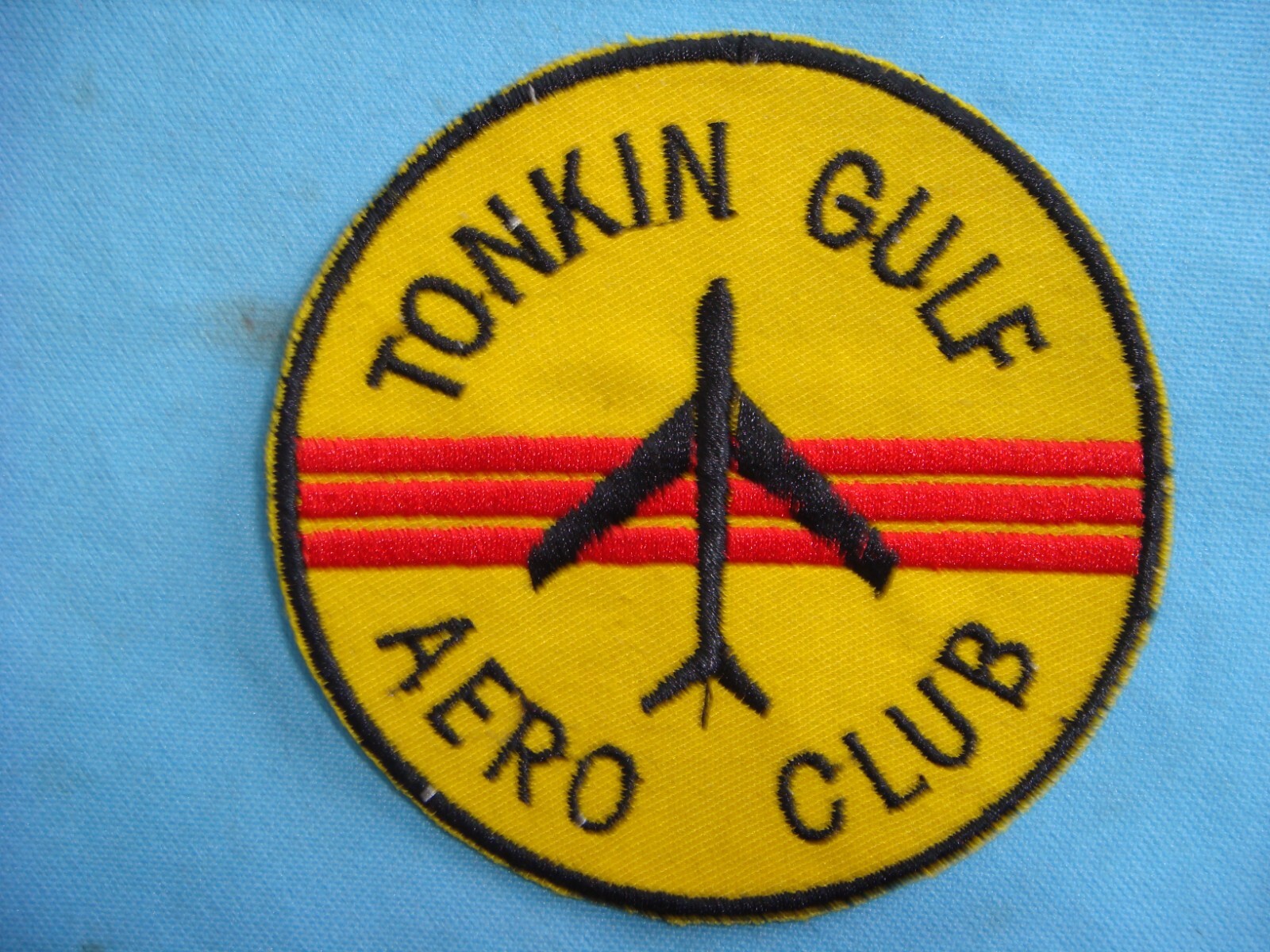 VIETNAM WAR NOVELTY  PATCH NAVY SEVENTH FLEET  " TONKIN GULF  AERO CLUB "