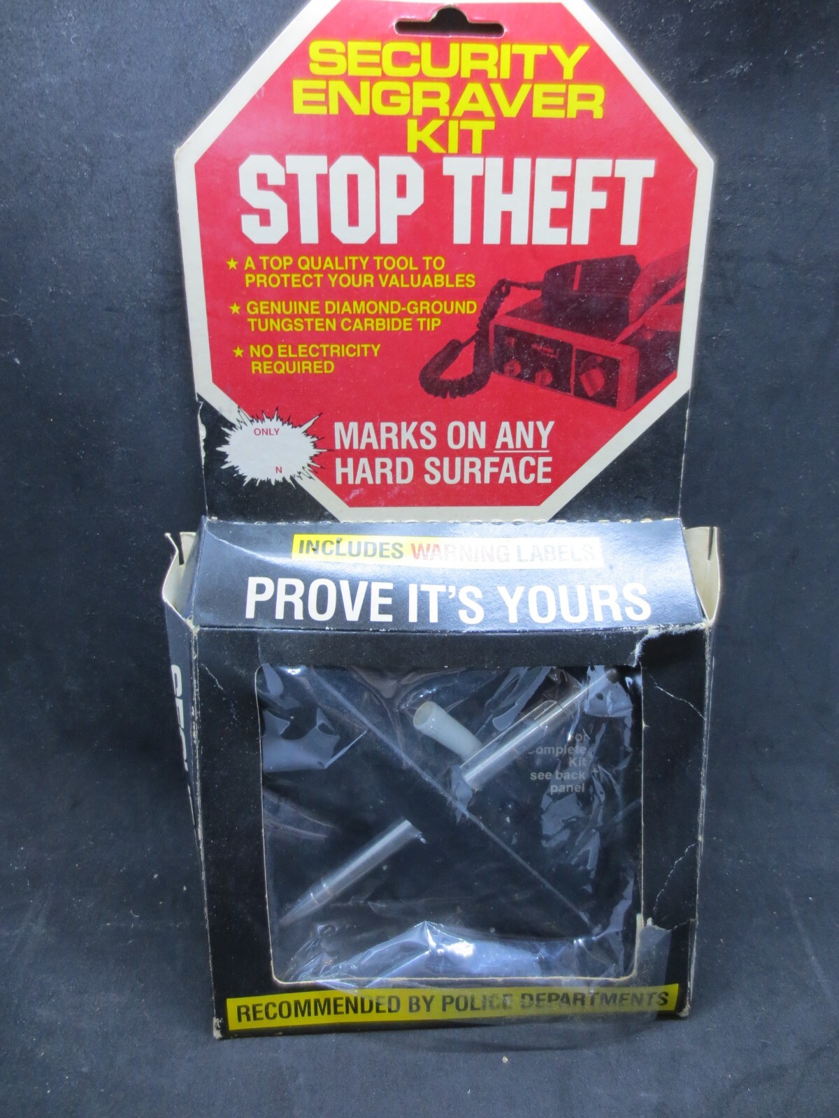 Vintage 1976 Security Engraver Kit - New in Box - Old Stock