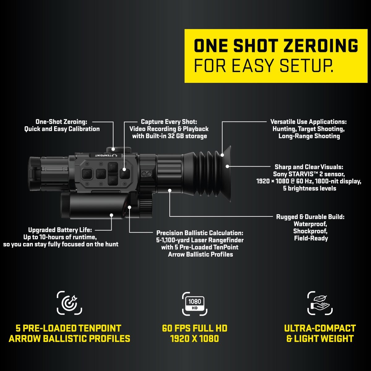 Tenpoint Vision Rangefinding Crossbow Scope