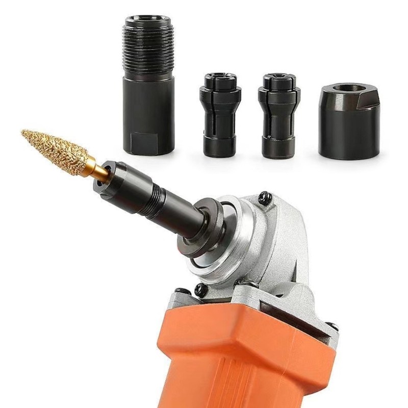 Grinder Tool Adapter Set Including 3mm 6mm Collets for 5/8"-11 Threaded Tool