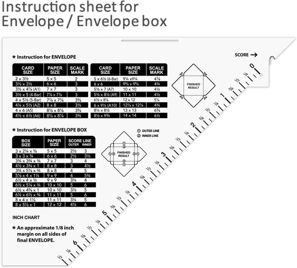 Bira Craft 12 X 12 inch Multi-Purpose Scoring Board & Score and Fold Tool