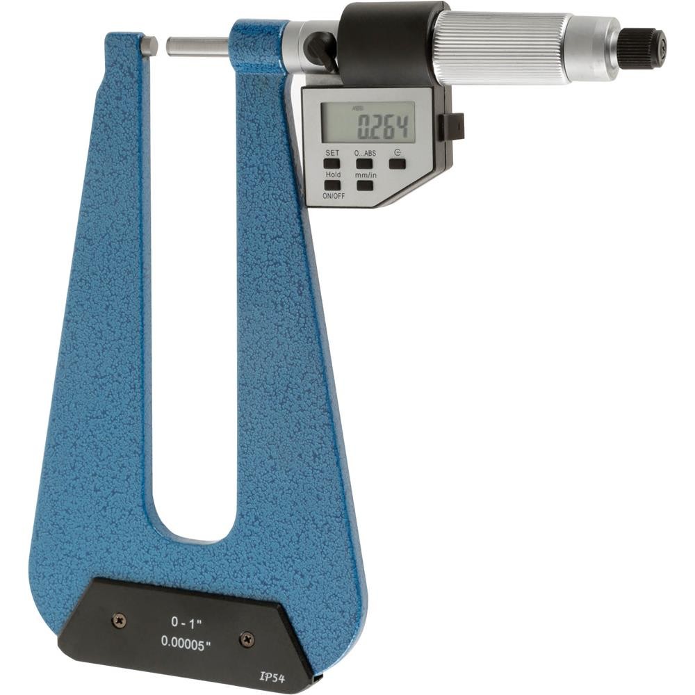 G9779 Digital Deep Throat Micrometer 0-1"