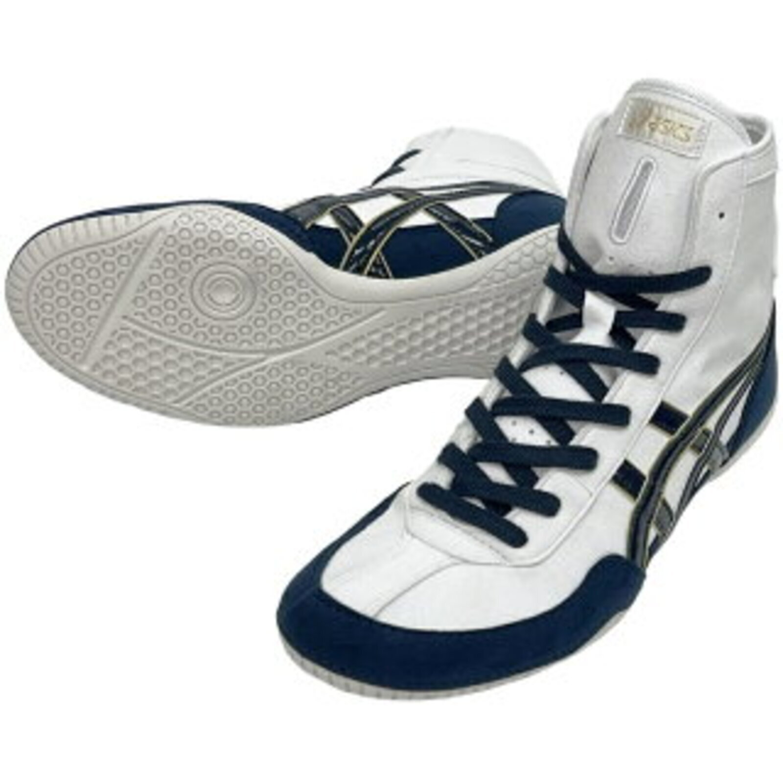 ASICS Wrestling Shoes 1083A001 EX-EO TWR900 White×Navy×Gold A514
