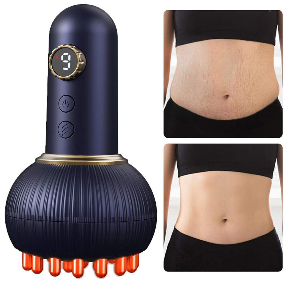 Lymphatic Drainage Cellulite Massager Microcurrent, Red Light, Heat & Vibration