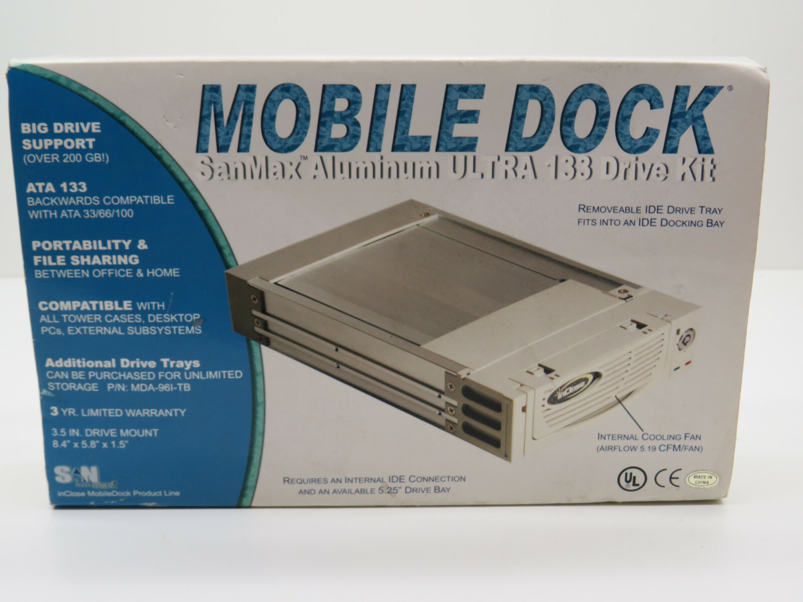 SanMax Aluminum Ultra 133 Drive Kit Hard Drive Mobile Dock