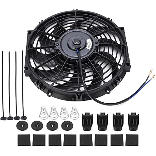 Condenser Cooling Fan, 12 inch General Motors Slim Push-Pull Electric Engine