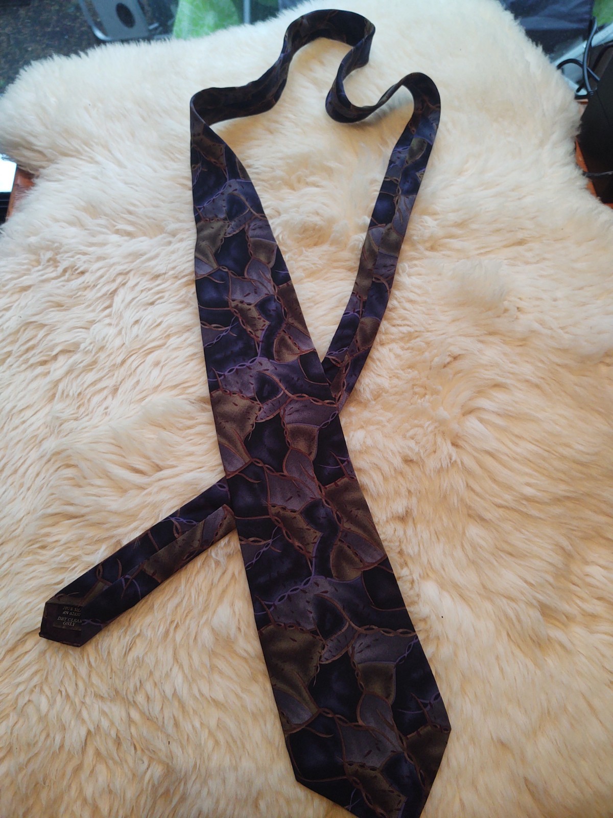 Men's 100% Silk Necktie Christopher Reeve Dana Reeve Collection One Blue
