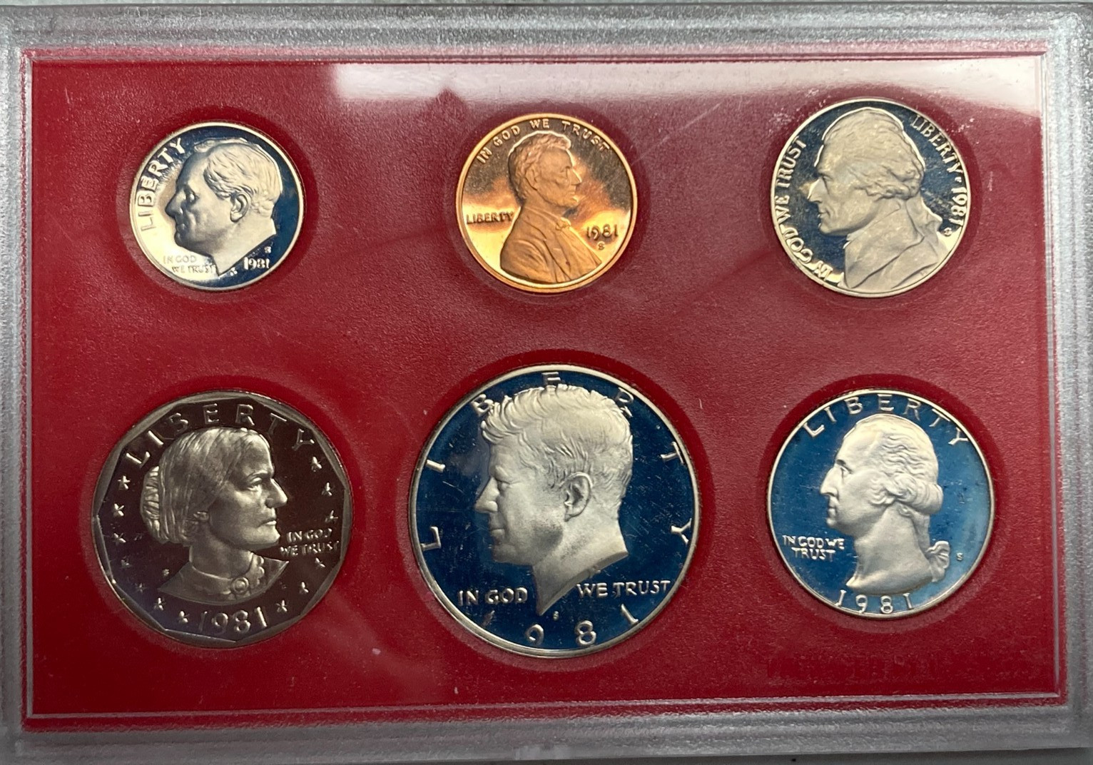 1981 S Proof Set **HIGHLY RARE** (No Box) Box 176