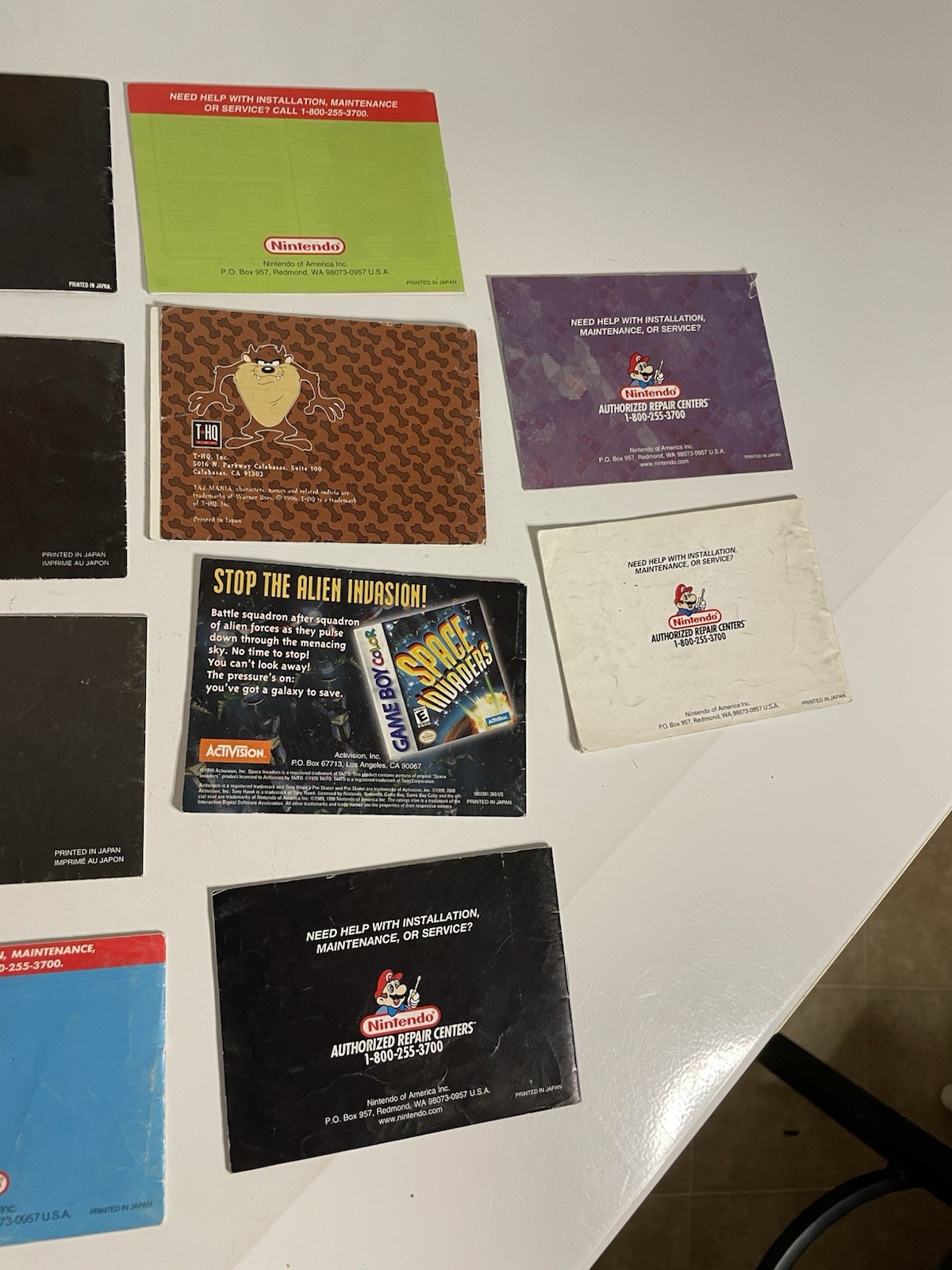 13-Nintendo Game Boy Manuals
