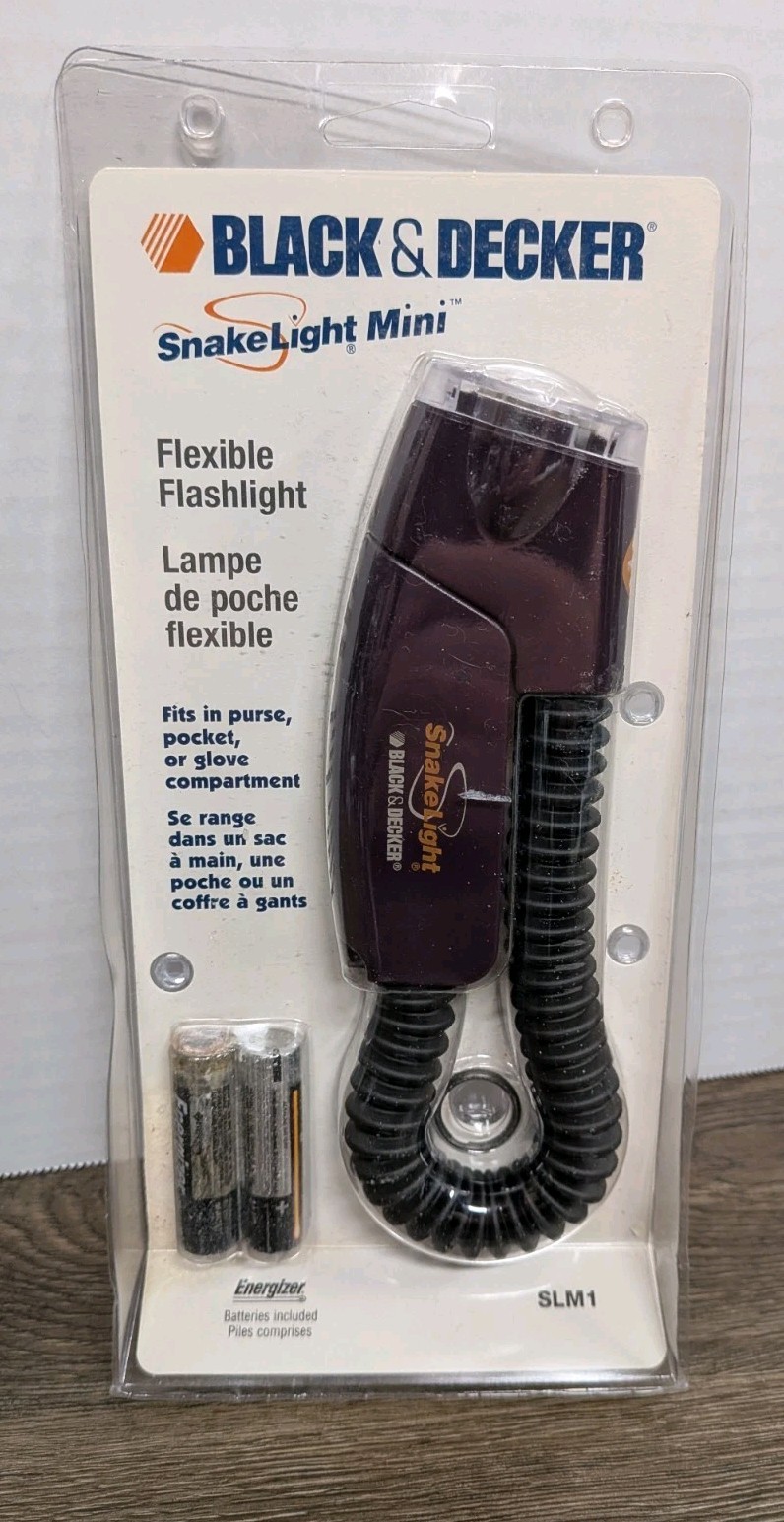 Black & Decker SM1 Snake Light Mini Flexible Flashlight Vintage 1997 NEW NOS