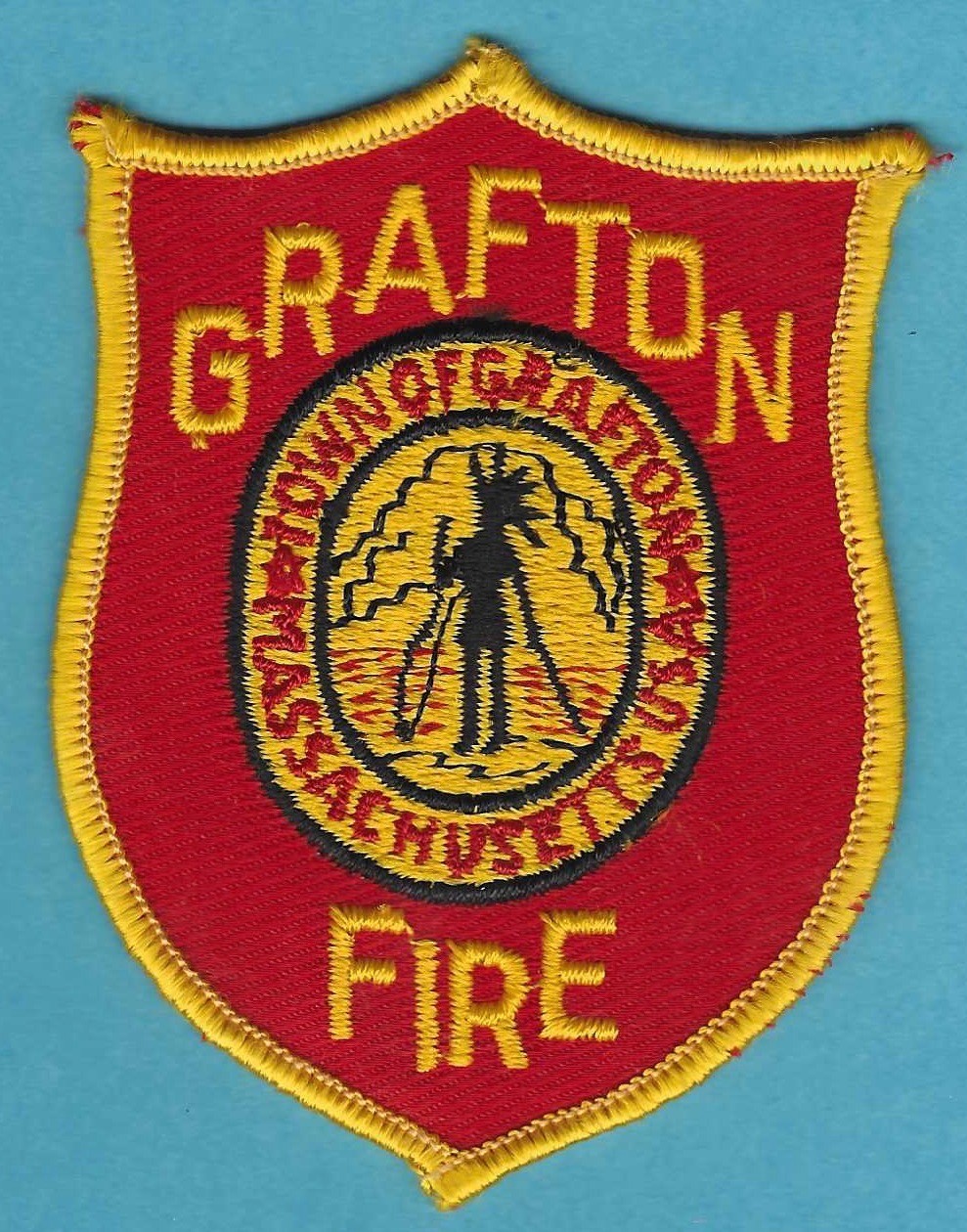 GRAFTON MASSACHUSETTS FIRE RESCUE PATCH