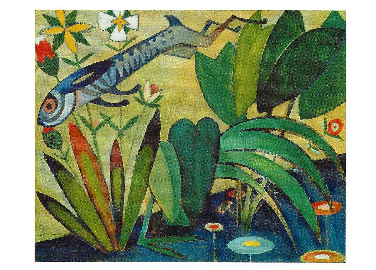 Postcard Amadeo de Souza Cardoso "Leap of the Rabbit" 1911 MINT Art Inst Chicago